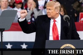 Trump makes baseless allegations at rally for U.S. senators in Georgia