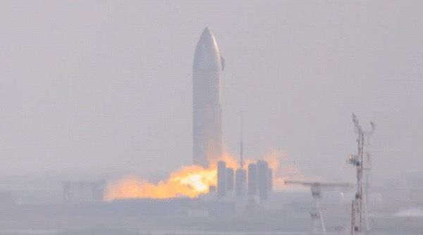SpaceX's SN9 starship prototype launches engine for the first time