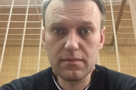 Russian court in Moscow sentences Navalny to two years and five months in prison  More than a thousand people were arrested during the protest