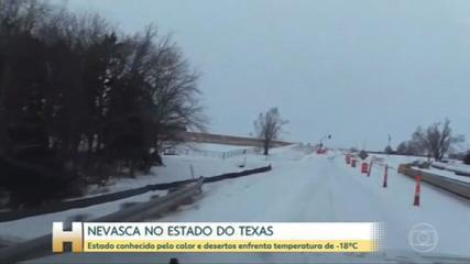 Texas in the USA is facing a rare freezing cold wave