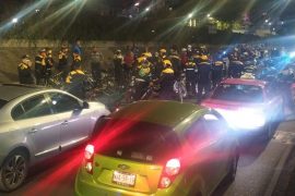 Policías capitalinos se enfrentaron con ciclistas que se manifestaban por las recientes muertes en accidentes viales