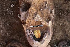 Discovery of the 'Golden Tongue Mummy' in the Egyptian Daily