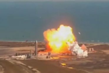 Elon Musk SpaceX Starship SN9 Prototype Rocket Explodes