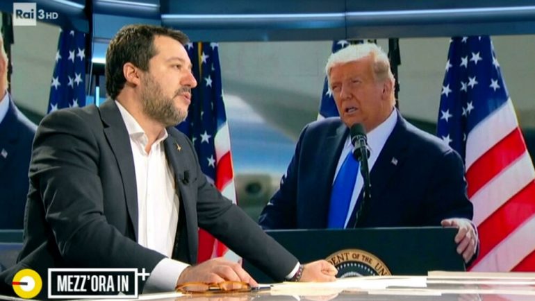 Salvini's ally Donald Trump nominated for Nobel Peace Prize