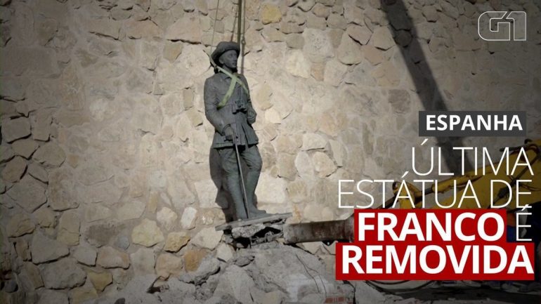 The last statue of Franco was removed on Spain's historic day  The world