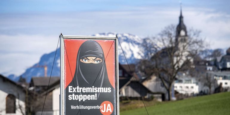 In Switzerland, a vote on the niqab does not lose the momentum of the popular right.