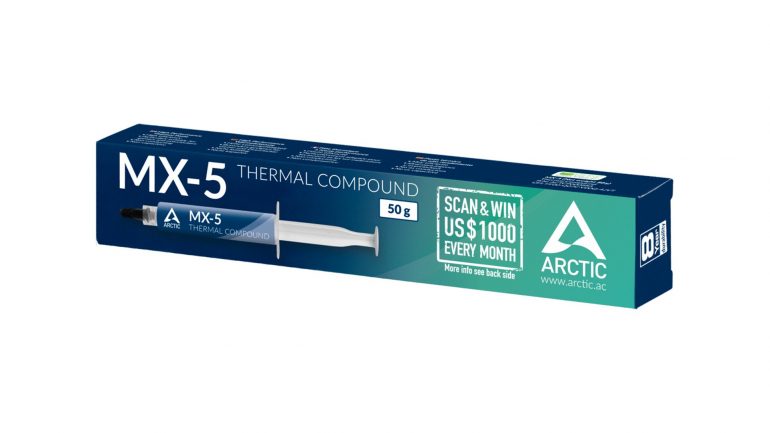 ARCTIC MX-5 thermal compound with carbon microparticles