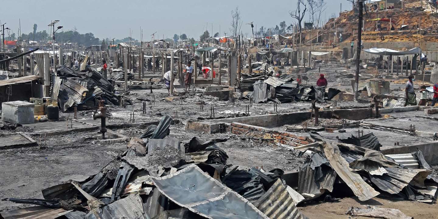 Fifteen people have been killed in a fire at a Rohingya camp in Bangladesh

