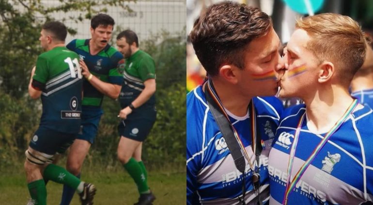 Video.  A touching trailer for the gay London rugby team's documentary "Steelers"