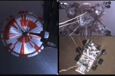 Video release of the spacecraft landing on Mars
