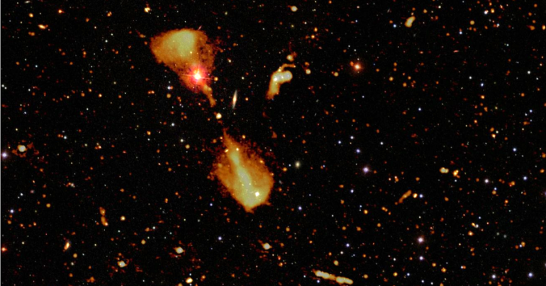An international astronomical team has discovered images of star-shaped galaxies