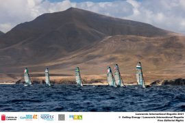Even on the 49 ships, Italy was further away from the Olympic pass.  Tomorrow is the last day of the regatta at Lanzarote - OA Sport
