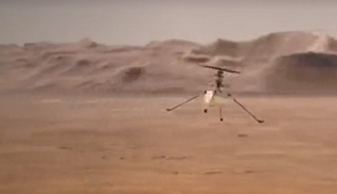 Helicopters will be seen on Mars this month