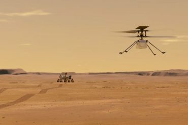 NASA helicopter launches propellers on the surface of Mars