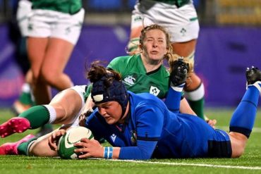 Rugby, Six Nations Women, Bottoni Italy started