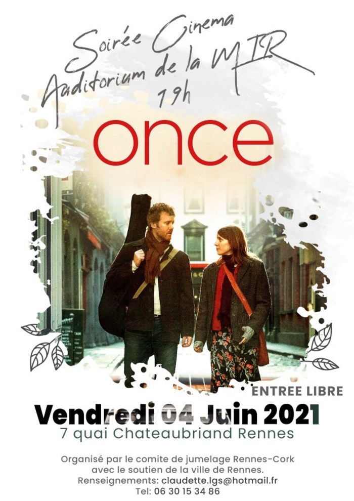 Cinéma - Film européen "Once" Auditorium de la Maison Internationale de Rennes