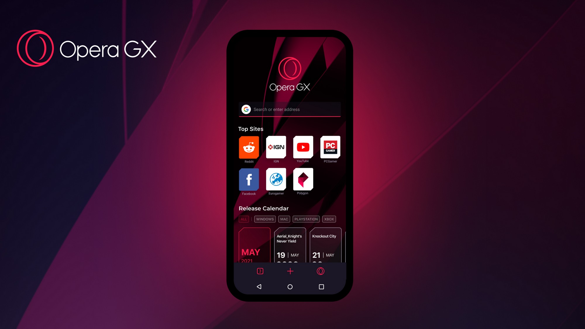 Вышел Opera GX Mobile — первый мобильный браузер, созданный специально для геймеров (пока в бета-версии)