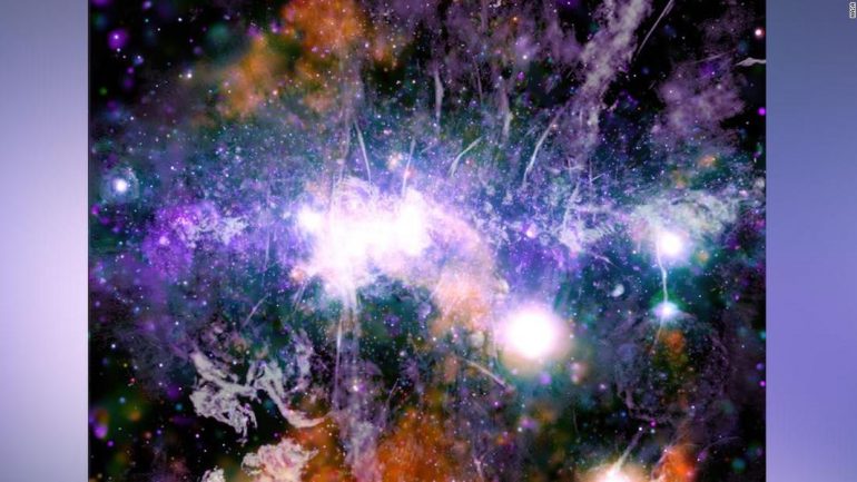 A new NASA photo shows the "violent energy" of our galaxy / "This is evidence of a continuum of magnetic field reconnection" - Space