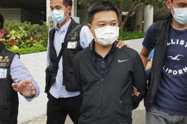 Five leaders of the pro-democracy newspaper Apple Daily have been arrested in Hong Kong