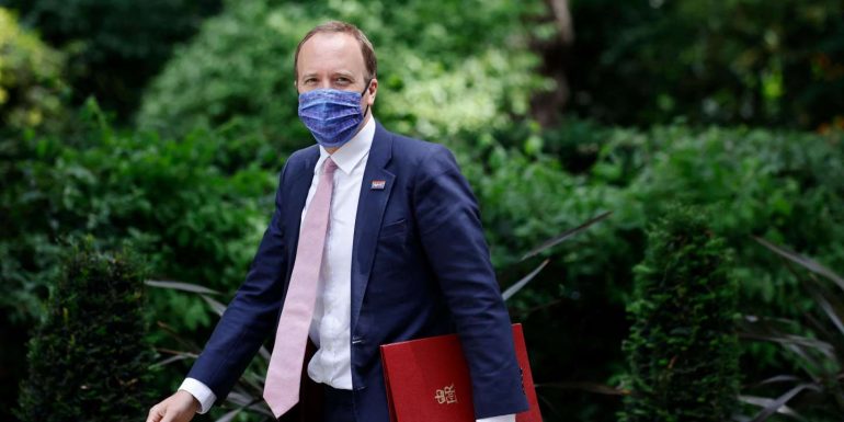 UK Health Minister Matt Hancock resigns in violation of health laws