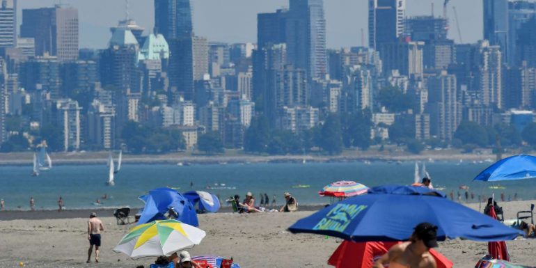 A "hot dome" in the west causes record temperatures
