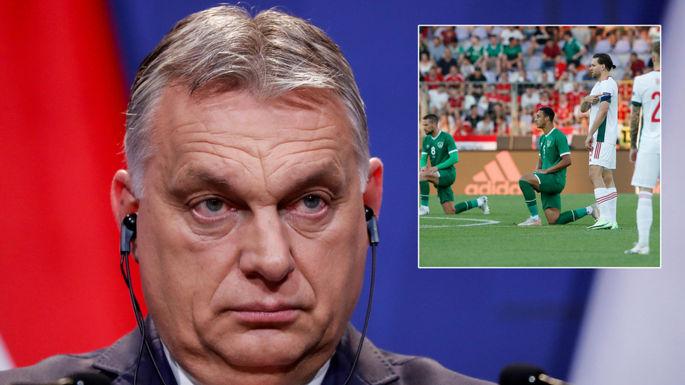 Hungarian PM Orban backs kneeling fans as Irish coach criticizes 