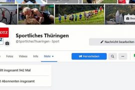 "Sporty Thuringia" now has 1000 subscribers on Facebook  Sports