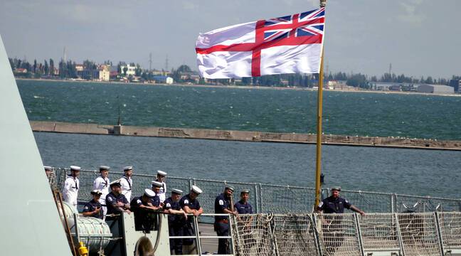 The Army says it fired warning shots at a British ship in the Black Sea