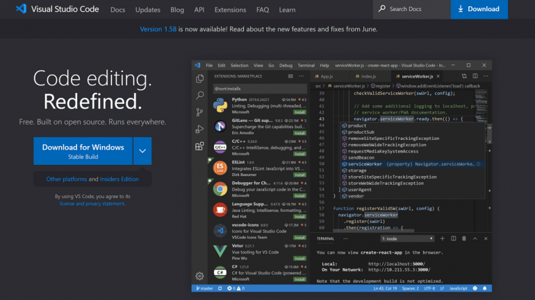 Visual Studio Code Warring State-era text editor unifies the world - Gigasine