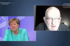 Angela Merkel almost voices as Kovid speaks to citizens at an online meeting |  The world
