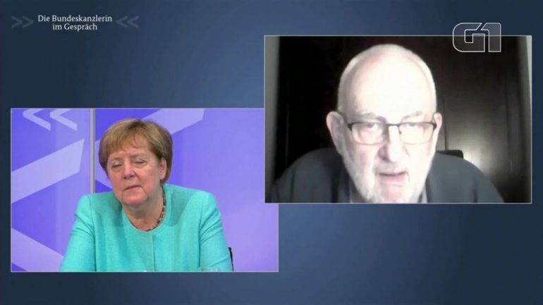 Angela Merkel almost voices as Kovid speaks to citizens at an online meeting |  The world