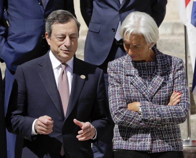 The drag line in the central banks is taught in Europe and the USA