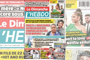 Here is one of Le Dimanche / El Hebdo's 0121 August 01 this Sunday