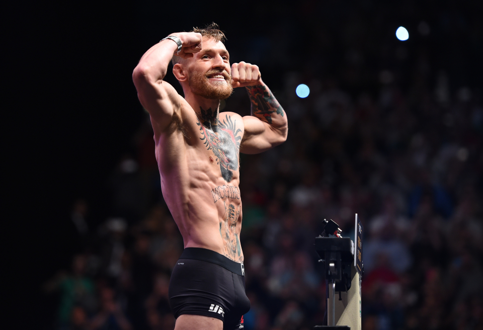 McGregor was virtually a skeleton at UFC 194 weight