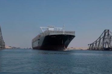 The ever-present ship is blocked by the Suez Canal and sails again 150 days later