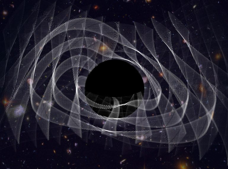 Gravitational waves can reveal black holes using dark clothing