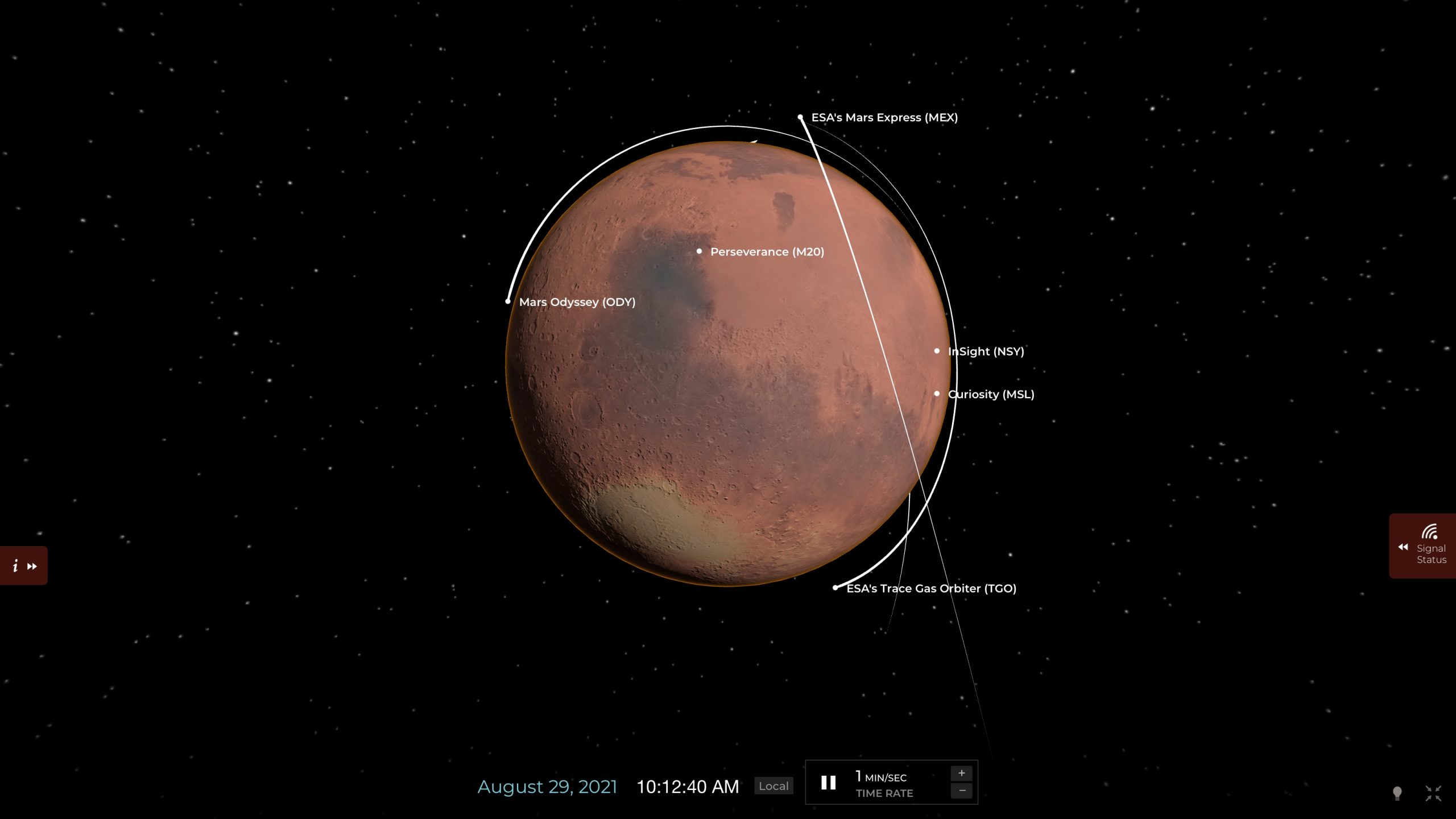Mars is busy - see where our rovers and satellites are everywhere

