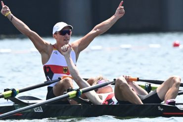 Rowing at the Olympics: Germany wins silver-athletic victory