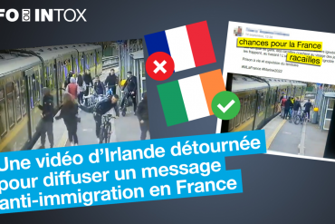 A video from Ireland was hijacked to spread the anti-immigrant message in France