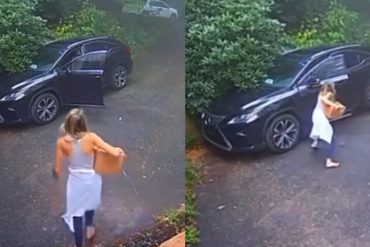 A woman finds an unusual "surprise" inside the car, great fear and the video of the moment goes viral;  Watch out!