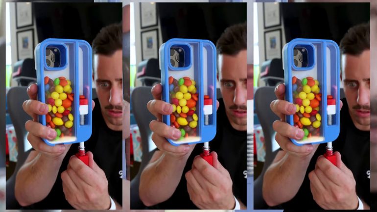 Born an iPhone case with a grave that can throw out candy at any time --GIGAZINE