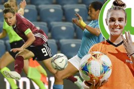 Erfolgreich: Jill Roord (r.) erzielte beim 8:0 gegen Zypern drei Treffer, Svenja Huth traf zum Sieg gegen Israel.