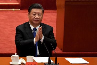 Le président chinois Xi Jinping pendant les commémorations du 110ème anniversaire de la Révolution.