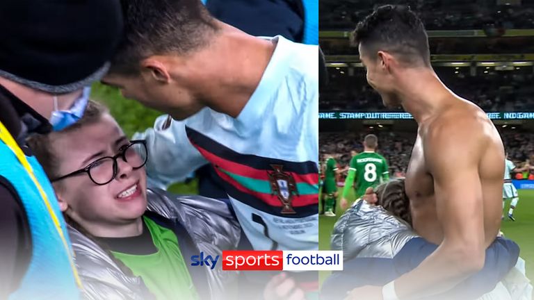 Ronaldo with a young ROI fan