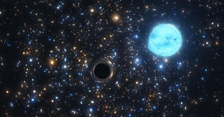Beyond the boundaries of our galaxy, they discovered a "star" black hole