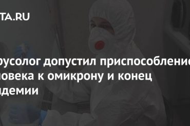 Virologist allows a person to adapt to omega, the end of an infectious disease: Society: Russia: Lenta.ru