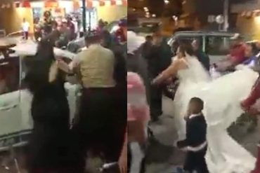 The video of the police blocking the wedding to arrest the groom who owed the pension has gone viral