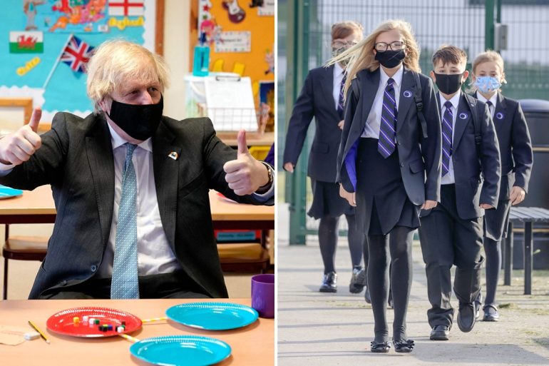 Boris Johnson has called for a 5-day reduction in isolation, fearing that schools will be delayed until January.