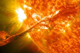 Astronomers observing from rotation say that the sun is starting to become unstable