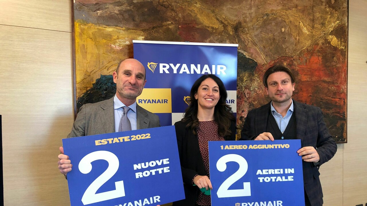 New Ryanair routes with Perugia and Stockholm

